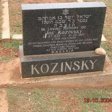 KOZINSKY Joe 1932-1997