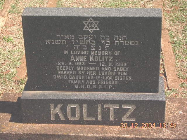 KOLITZ Anne 1913-1990