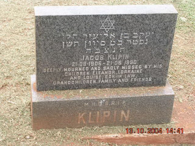 KLIPIN Jacob 1906-1990