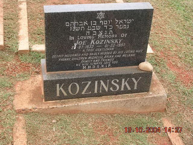 KOZINSKY Joe 1932-1997