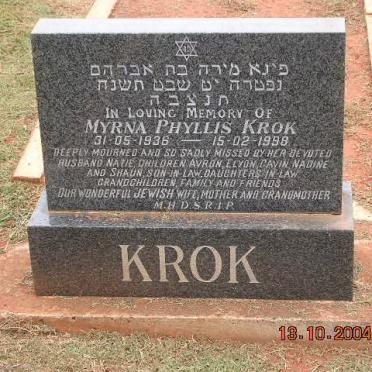 KROK Myrna Phyllis 1936-1998