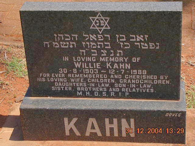 KAHN Willie 1903-1988