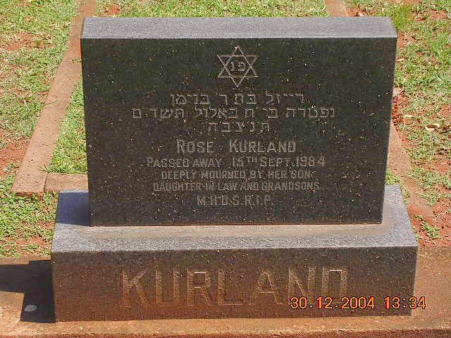 KURLAND Rose -1984