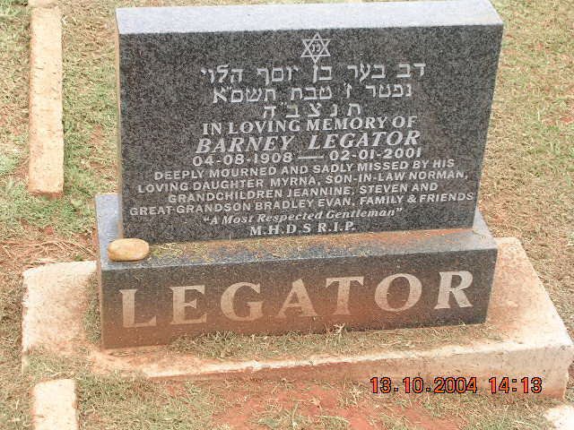 LEGATOR Barney 1908-2001