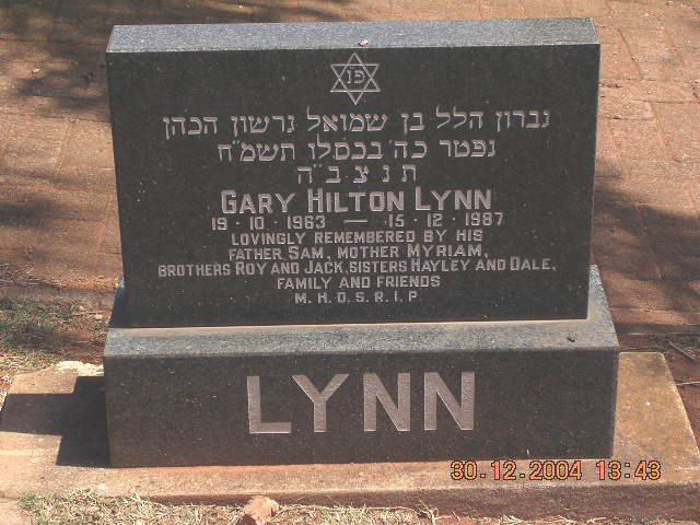 LYNN Gary Hilton 1963-1987