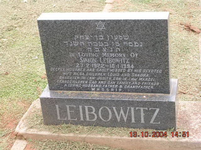 LEIBOWITZ Simon 1922-1994