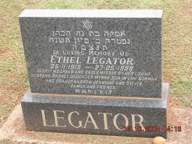 LEGATOR Ethel 1919-1998