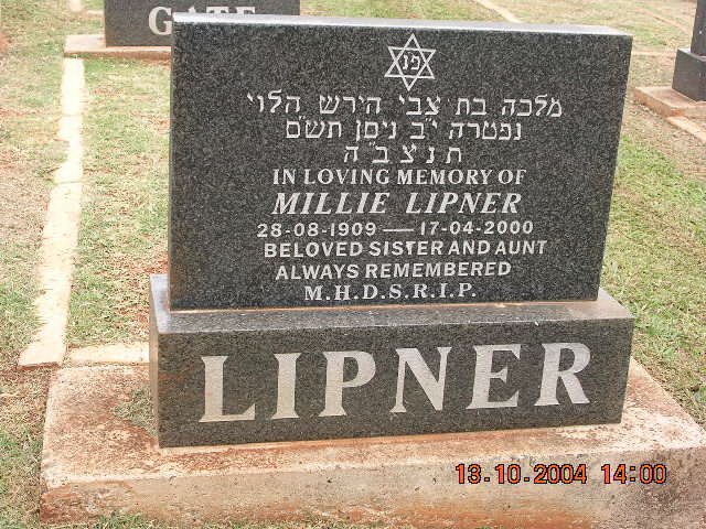 LIPNER Millie 1909-2000