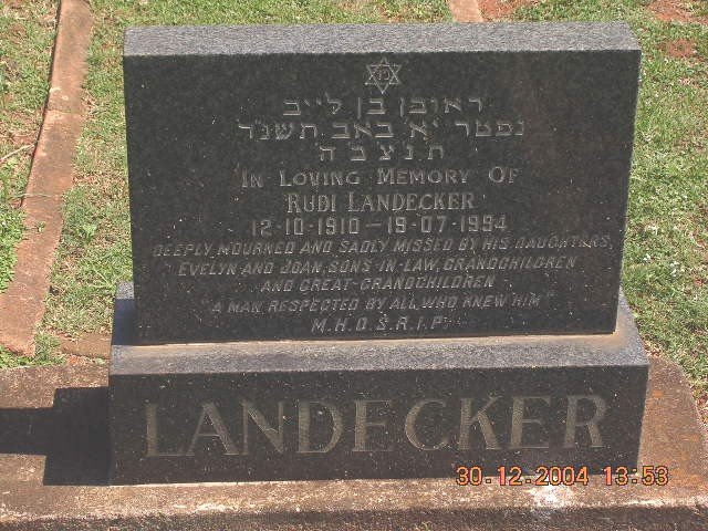 LANDECKER Rudi 1910-1994