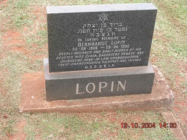 LOPIN Bernhardt 1906-1992