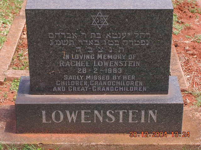 LOWENSTEIN Rachel -1983