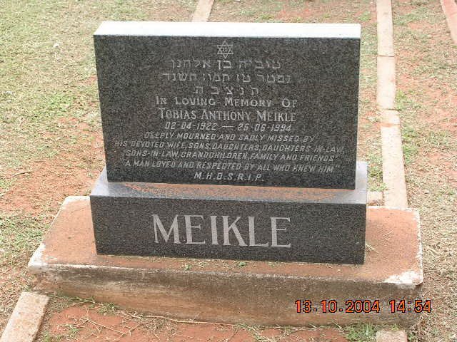 MEIKLE Tobias Anthony 1922-1994