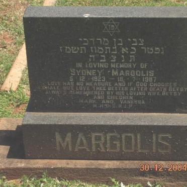 MARGOLIS Sydney 1923-1987