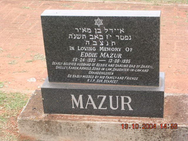 MAZUR Eddie 1923-1995