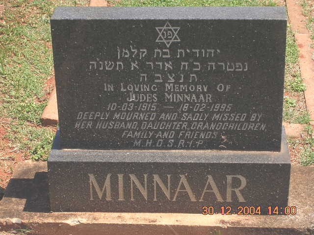 MINNAAR Judes 1915-1995