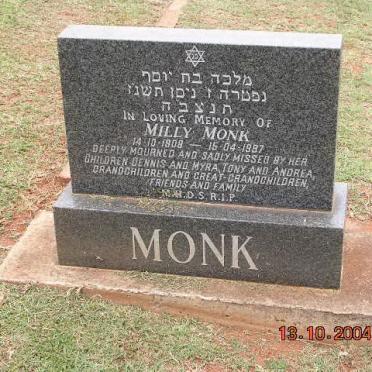 MONK Milly 1908-1997