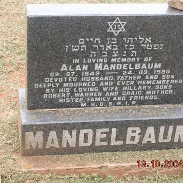 MANDELBAUM Alan 1942-1990