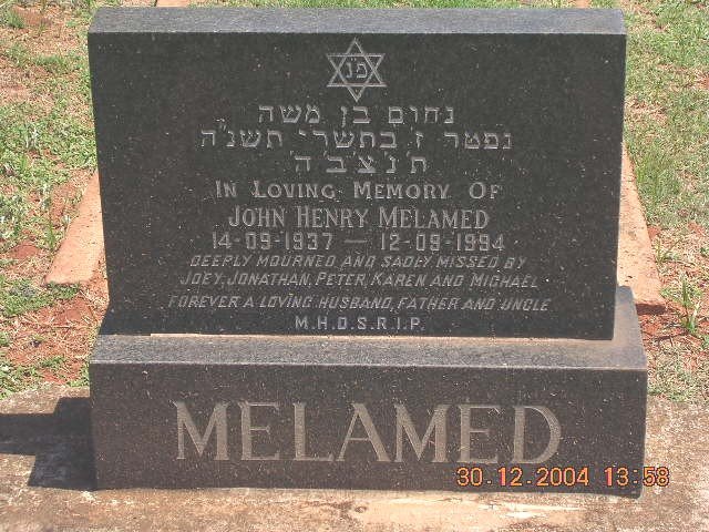 MELAMED John Henry 1937-1994