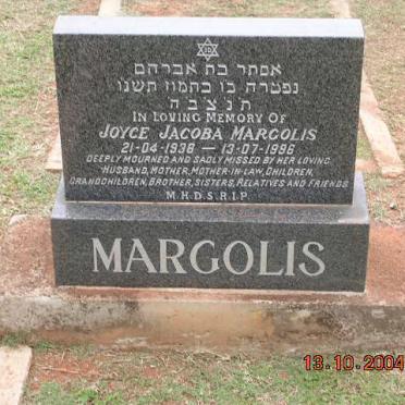 MARGOLIS Joyce Jacoba 1938-1996