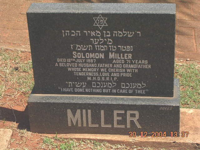 MILLER Solomon -1987