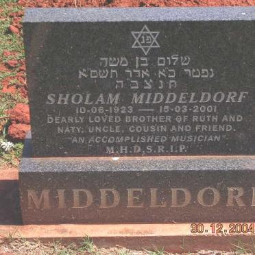 MIDDELDORF Sholam 1923-2001