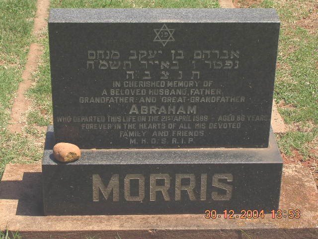 MORRIS Abraham -1989