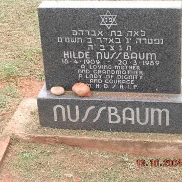 NUSSBAUM Hilde 1909-2989