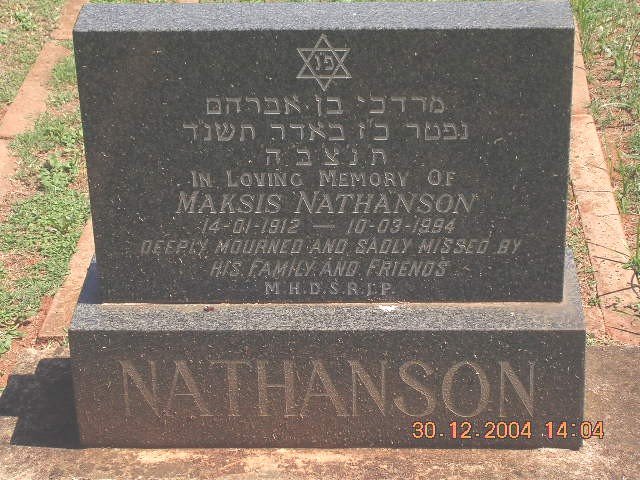 NATHANSON Maksis 1912-1994