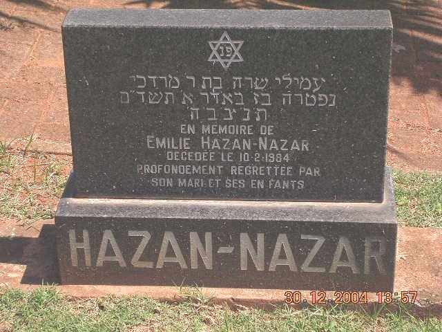 NAZAR Emile, HAZAN -1984