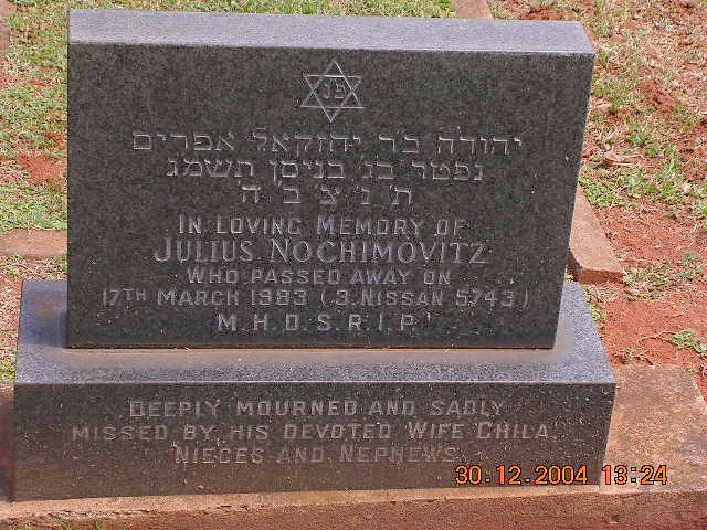 NOCHIMOVITZ Julius -1983