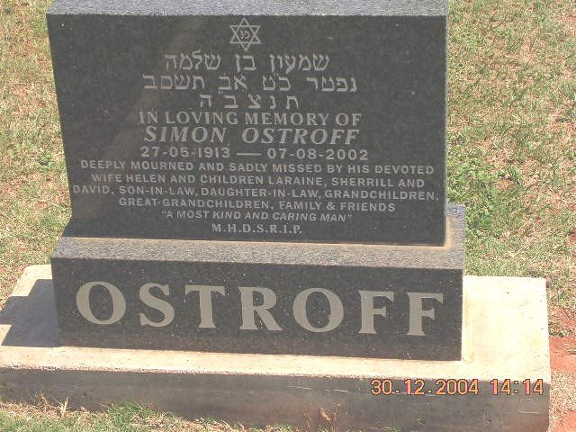 OSTROFF Simon 1913-2002