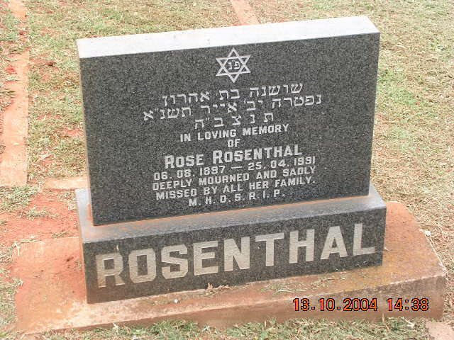 ROSENTHAL Rose 1897-1991