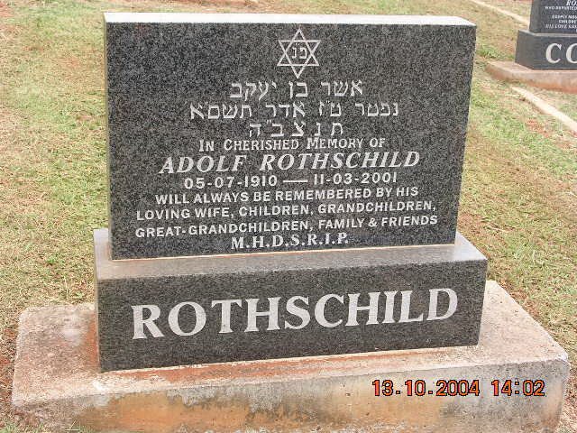 ROTHSCHILD Adolf 1910-2001