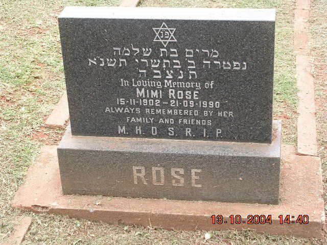 ROSE Mimi 1902-1990