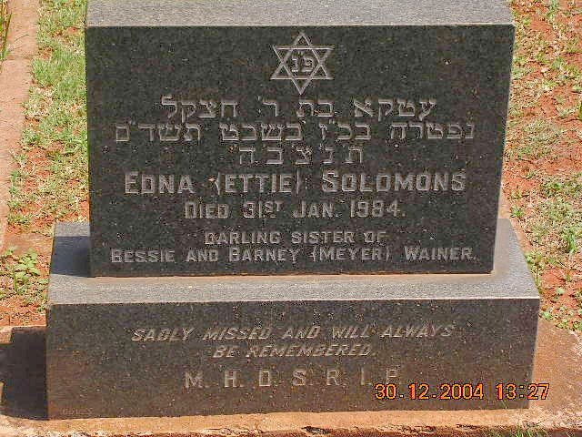SOLOMON Edna -1984