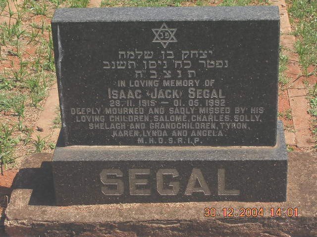 SEGAL Isaac 1915-1992