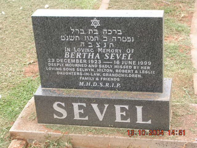 SEVEL Bertha 1923-1999