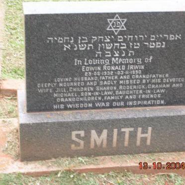 SMITH Edwin Ronald Irwin 1932-1990