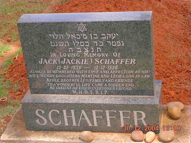 SCHAFFER Jack 1939-1998