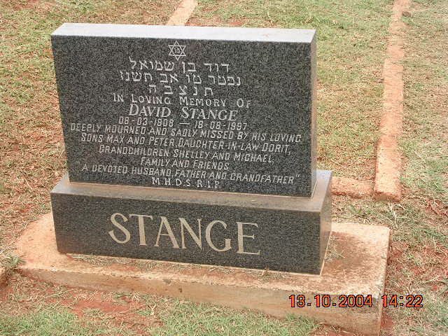 STANGE David 1908-1997