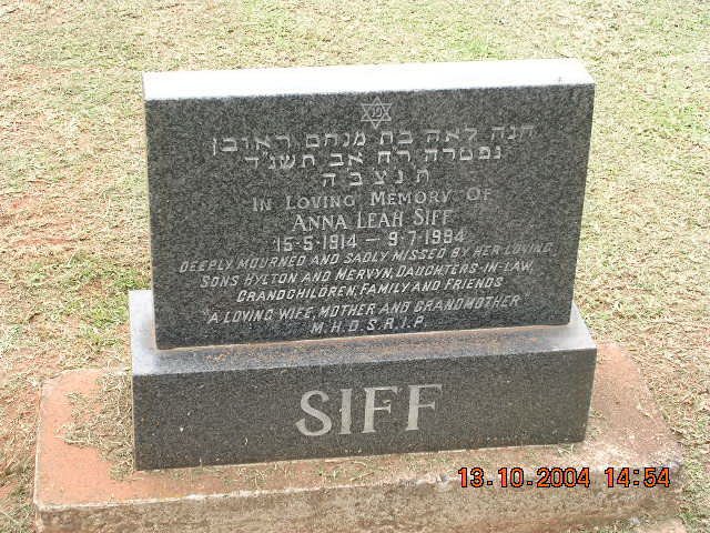 SIFF Anna Leah 1914-1994