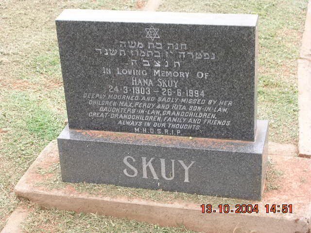SKUY Hana 1903-1994
