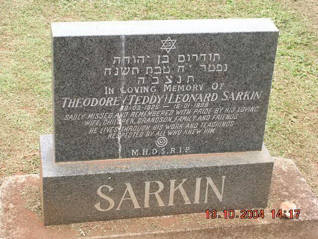 SARKIN Theodore Leonard 1926-1998