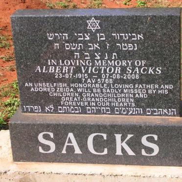SACK Albert Victor 1915-2008