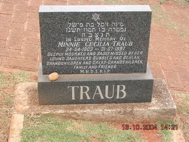 TRAUB Minnie Cecilia 1903-1997