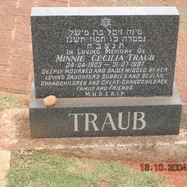 TRAUB Minnie Cecilia 1903-1997