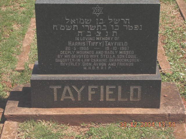 TAYFIELD Harris 1905-1987