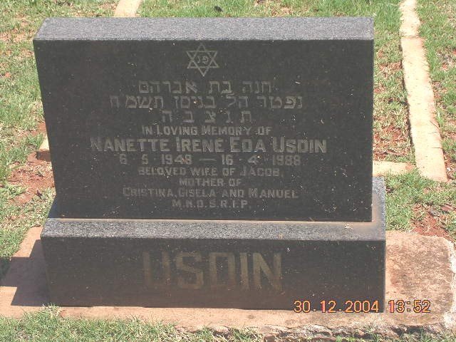 Usdin, Nanette Irene Eda