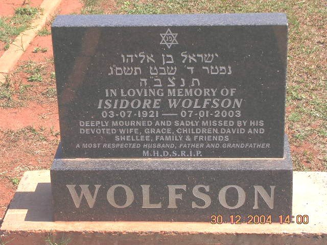 WOLFSON Isidore 1921-2003