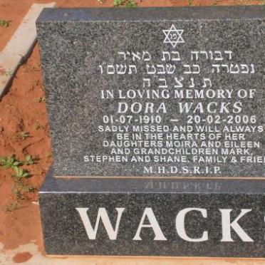 WACKS Dora 1910-2006
